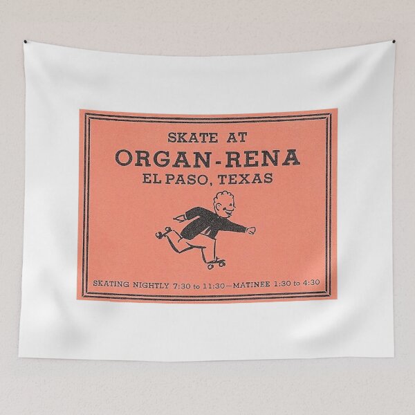 Item preview, Organ-Rena El Paso Texas Roller Skating Rink Sticker Decal Label designed and sold by tislord.