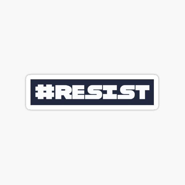 Vista previa del artículo con la obra «#RESISTIR», diseñado y vendido por ReadyForBread.