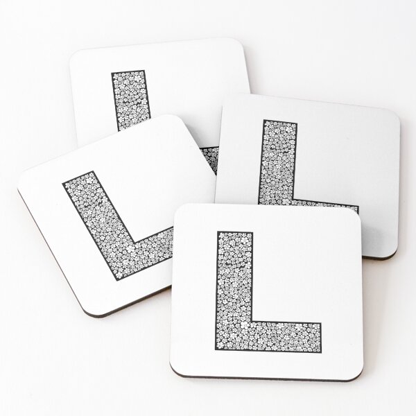 Item preview, Black Lace Style Pattern Letter L Monogram designed and sold by Words-Artist.