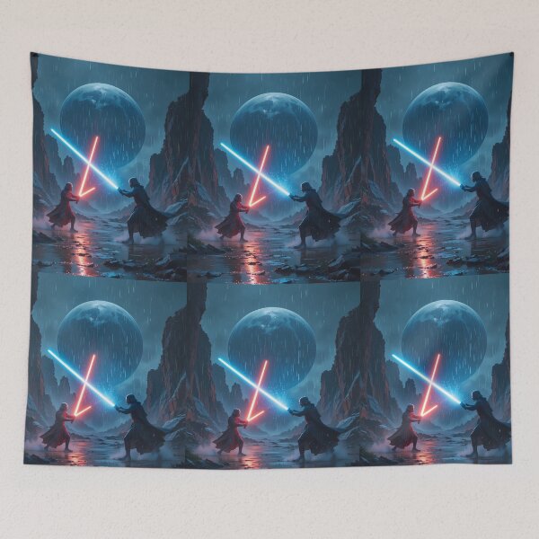 Item preview, Moon Night Star Wars Galactic Force Warrior Art designed and sold by ART ATTACK ZONE.