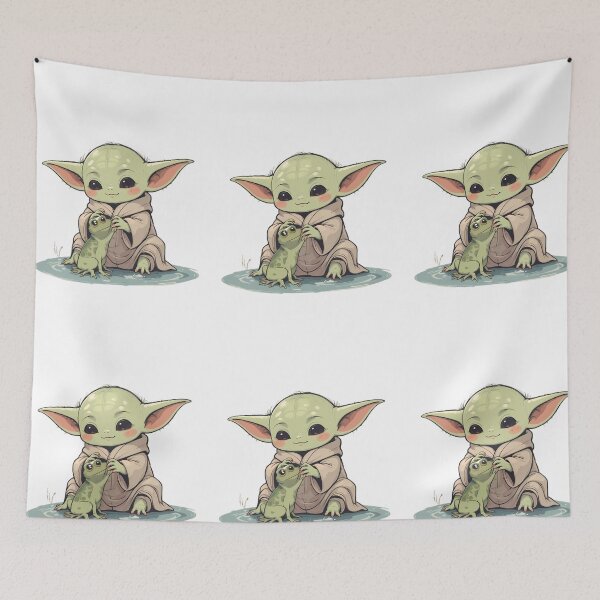 Item preview, Yoda Star Wars Galactic Force Saga Warrior Art designed and sold by ART ATTACK ZONE.