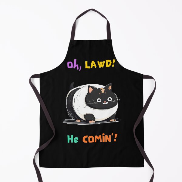 Item preview, Oh Lawd He Comin' Cute Round Cat Meme designed and sold by cutiecatto17.