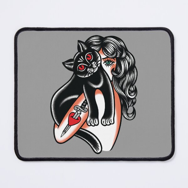 Item preview, Childless Cat Lady Vibes Tattoo designed and sold by SevenRelics.