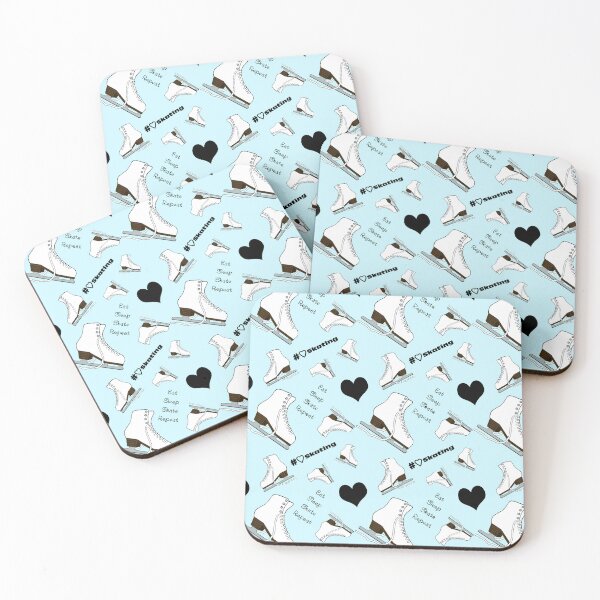 Item preview, Eat, Sleep, Skate, Skates and Hearts Repeat- 2025 Pastel Collection designed and sold by Purposely Designed.