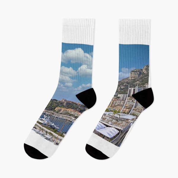 Item preview, Port Hercules with yachts and Prince's Palace of Monaco,Monte Carlo designed and sold by goceris.