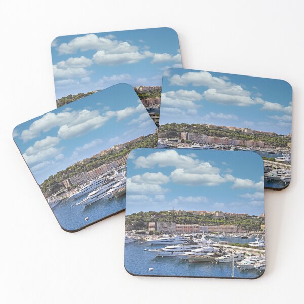 Item preview, Port Hercules with luxury yachts and Prince's Palace of Monaco cityscape,Monte Carlo designed and sold by goceris.