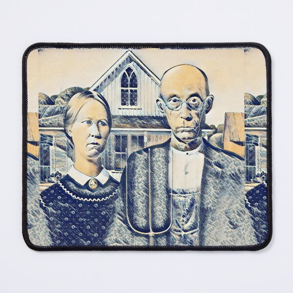 Item preview, American Gothic and The Great Wave off Kanagawa, Mashup designed and sold by CristalleLisa.