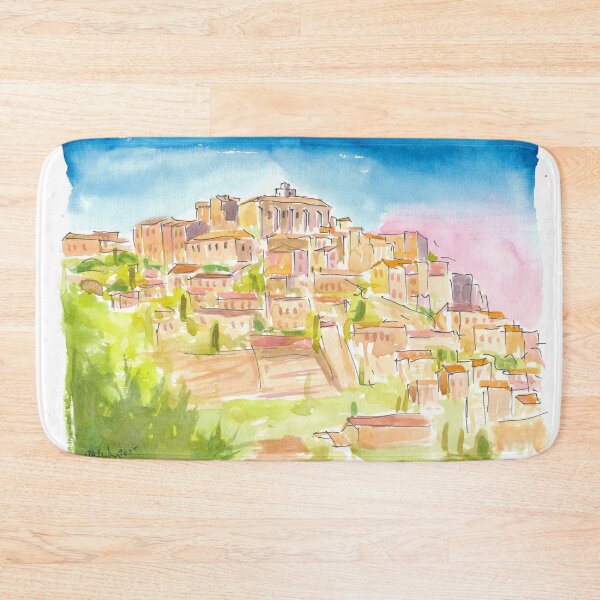 Item preview, Sunlit French Village Gordes Provence Landscape designed and sold by artshop77.
