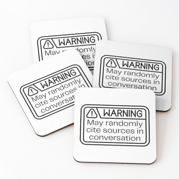 Item preview, Warning: May Cite Sources in Conversation designed and sold by Digital Teaching 101.