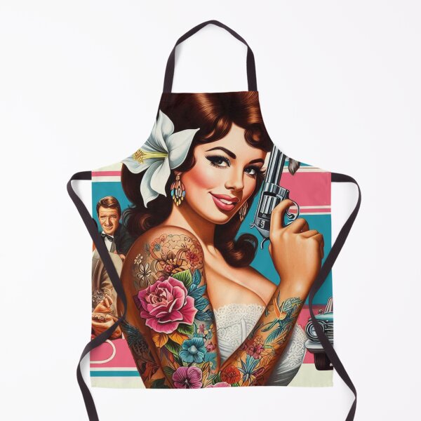 Item preview, Retro Action Girl designed and sold by PulpVintage.