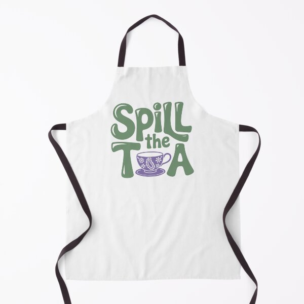 Item preview, Spill the Tea Funny Retro Quote designed and sold by theartfulaspie.