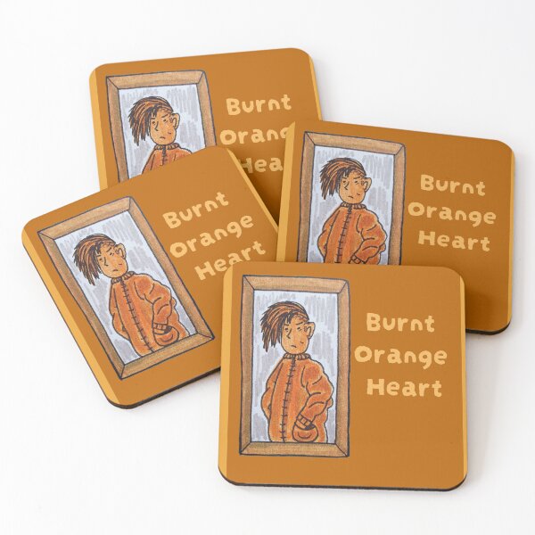 Item preview, Burnt Orange Heart designed and sold by Sibyl-Arts.