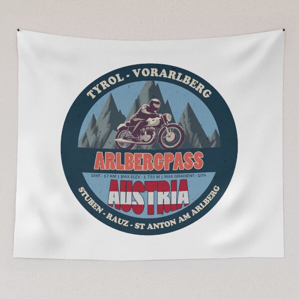 Item preview, Arlbergpass, Tyrol - Vorarlberg, Austria designed and sold by Wanderful-roads.