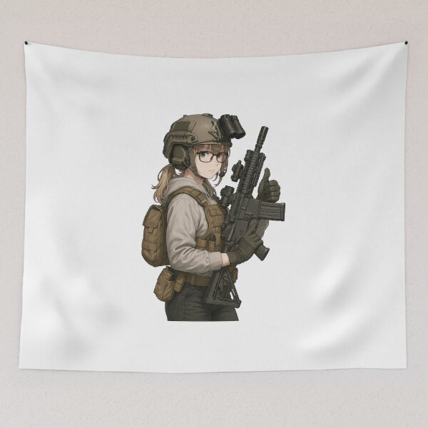 Item preview, Tactical Girl designed and sold by RAWLIFEGRAPHIC.
