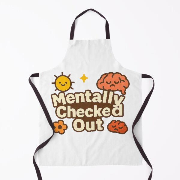 Item preview, Mentally Checked Out – Funny Relatable Mental Health Sticker designed and sold by MentalCrumble.