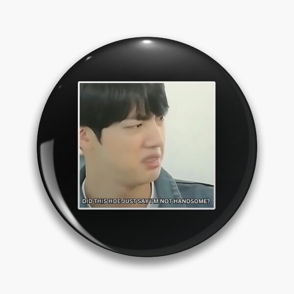 Item preview, BTS JIN OFFENDED FACE MEME designed and sold by cutiecatto17.