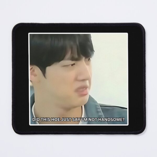 Item preview, BTS JIN OFFENDED FACE MEME designed and sold by cutiecatto17.