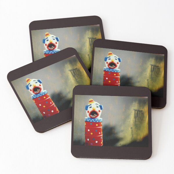 Item preview, Clown Apocalypse against a Dystopian Urban Background designed and sold by Super-Pinhead.