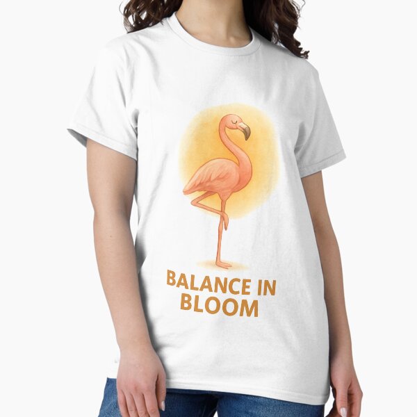 Vista previa del artículo con la obra «Equilibrio en Flor – Diseño de Flamenco en Acuarela», diseñado y vendido por kevinpodshop.