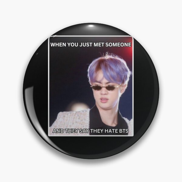 Item preview, BTS JIN DISGUSTED FACE MEME designed and sold by cutiecatto17.