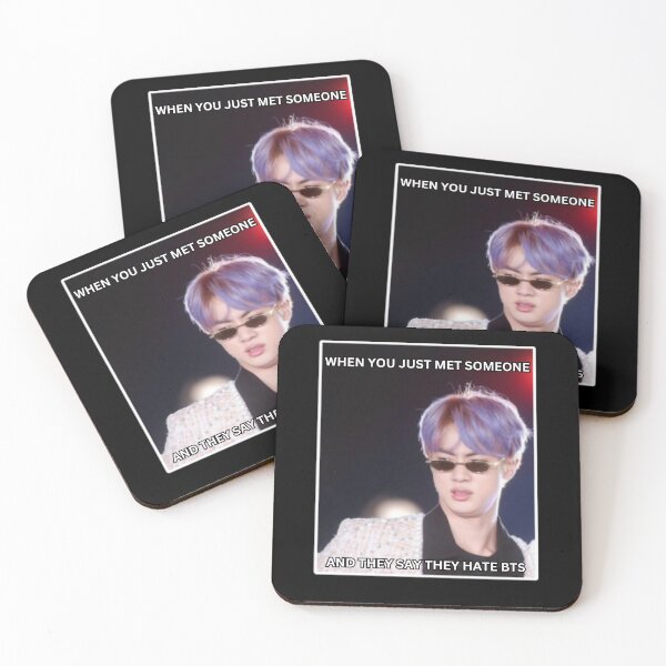 Item preview, BTS JIN DISGUSTED FACE MEME designed and sold by cutiecatto17.