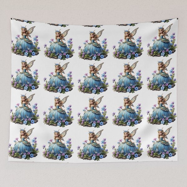 Item preview, Hada campanilla azul Pequeña hada niña designed and sold by Agnes-Creative.