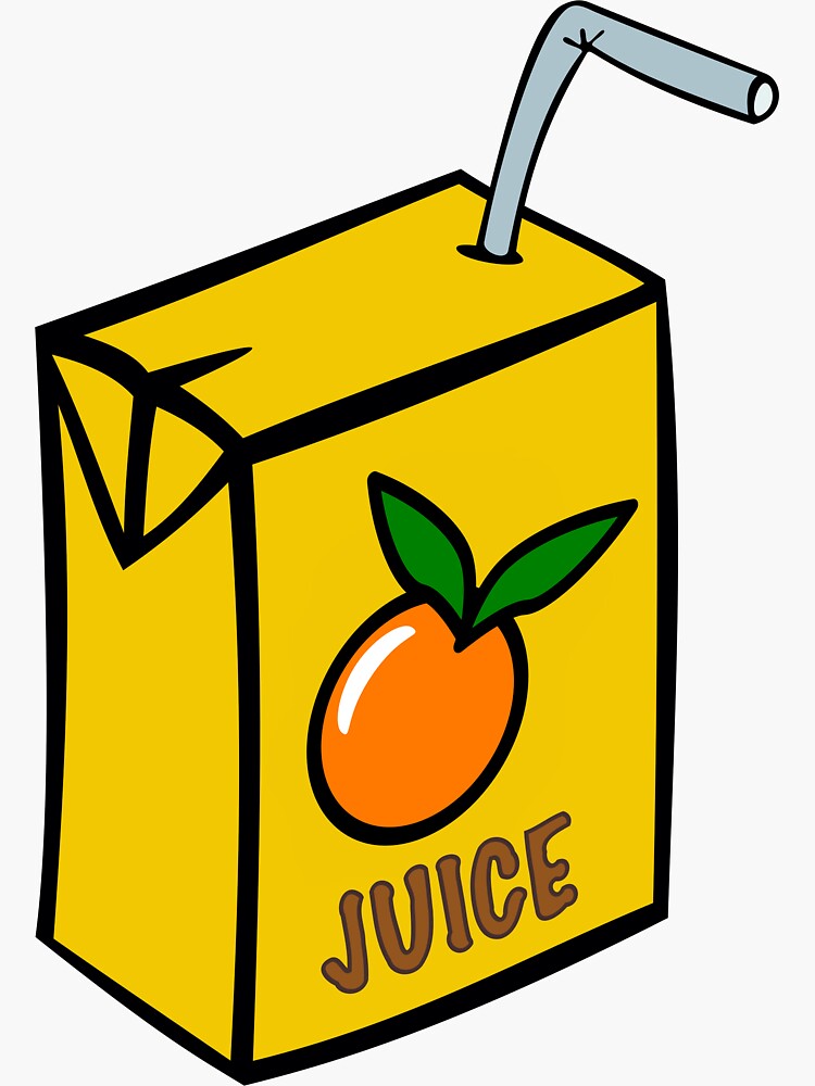 "Orange Juice" Sticker by Reethes Redbubble