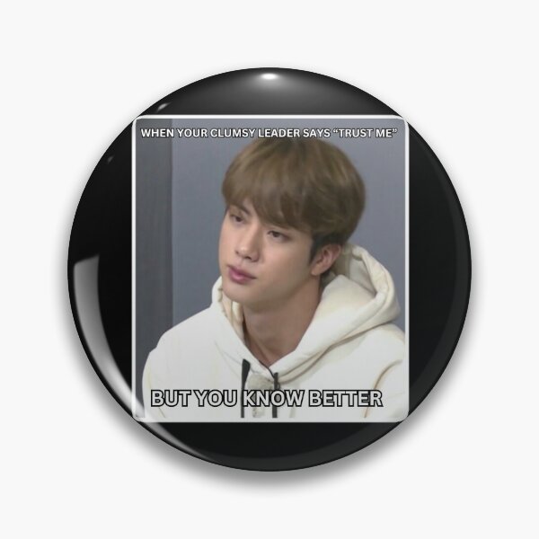 Item preview, BTS JIN TIRED MEME designed and sold by cutiecatto17.