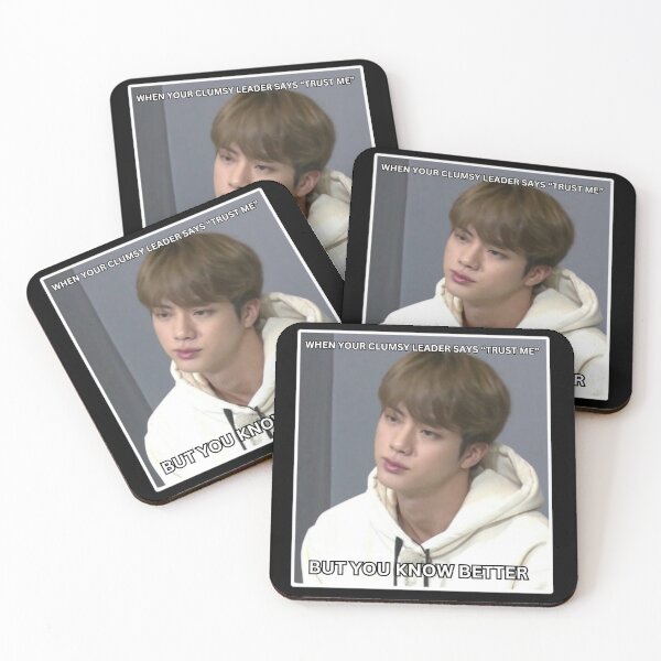 Item preview, BTS JIN TIRED MEME designed and sold by cutiecatto17.