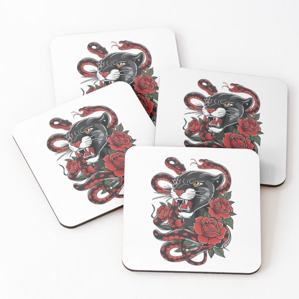 Item preview, Spring Puma with blooming red roses and snakes,Bloom Boom,Spring,floral designed and sold by Expressions-Sel.