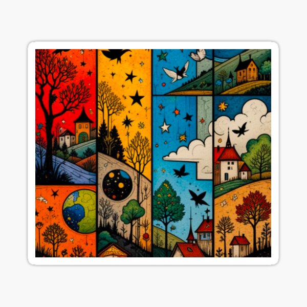 Item preview, Colorful Design Stars, Halloween Pattern designed and sold by zanydoodles.