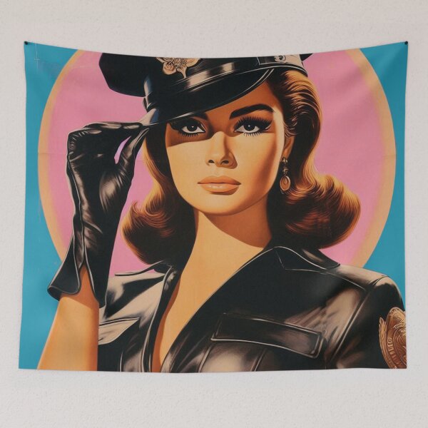 Item preview, Retro Policewoman designed and sold by PulpVintage.