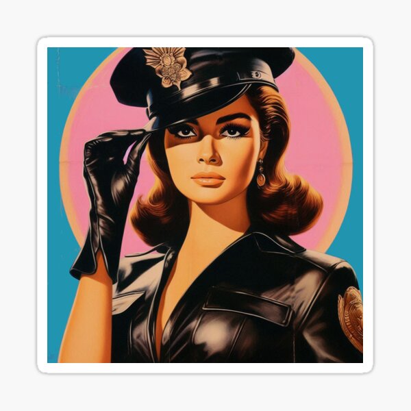 Item preview, Retro Policewoman designed and sold by PulpVintage.
