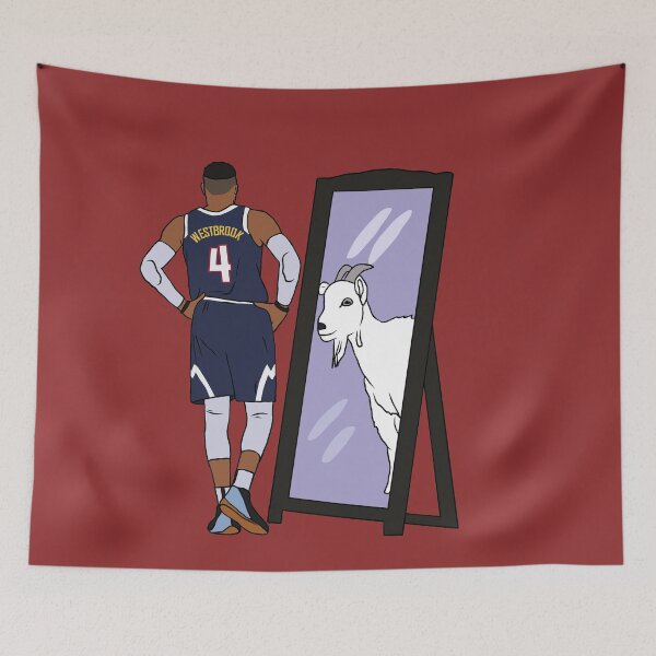 Item preview, Russell Westbrook Mirror GOAT (Denver) designed and sold by RatTrapTees.