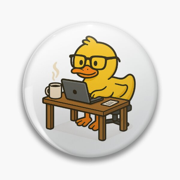 Artikelvorschau, Programmierer Ente – Lustiges Quietscheentchen Design mit Computer entworfen und verkauft von Patolabs.