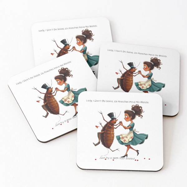 Item preview, A cockroach trying to dance salsa with a housewife! designed and sold by Jamesk82.