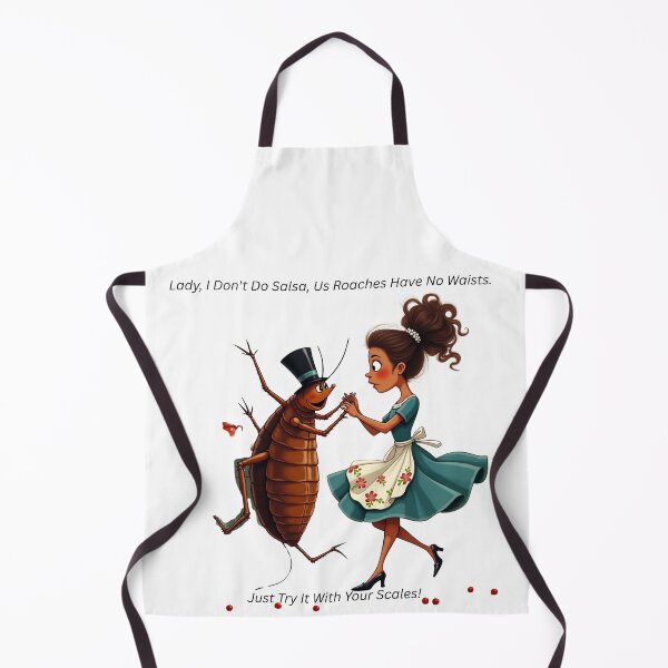 Item preview, A cockroach trying to dance salsa with a housewife! designed and sold by Jamesk82.