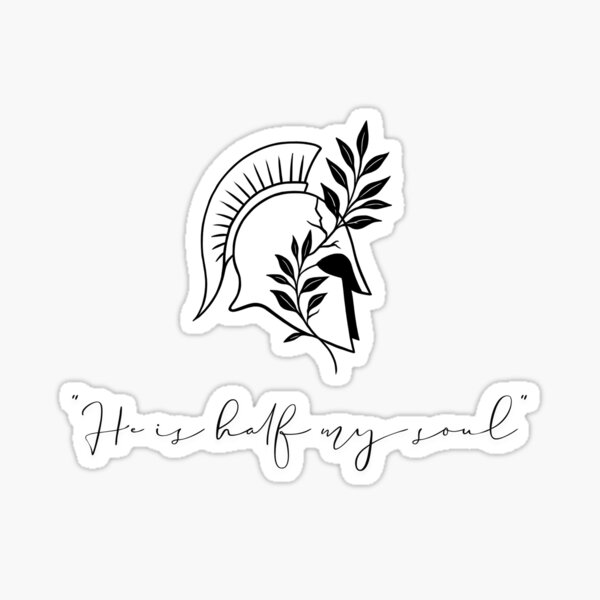 Artikel-Vorschau von Er ist die Hälfte meiner Seele, designt und verkauft von Booked & Branded.