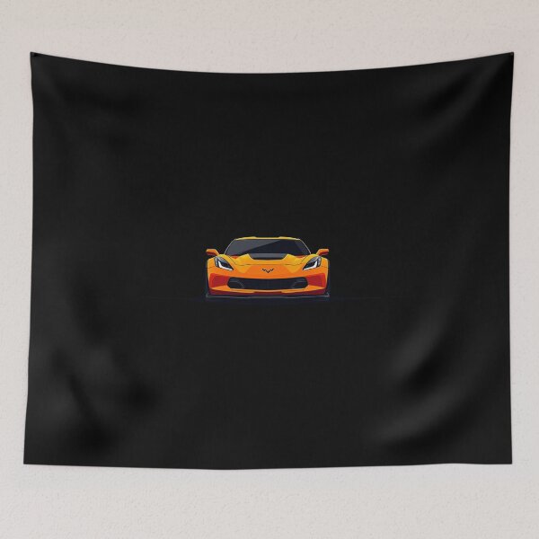 Item preview, Orange Vette C7 Front designed and sold by TheArtOfCar.