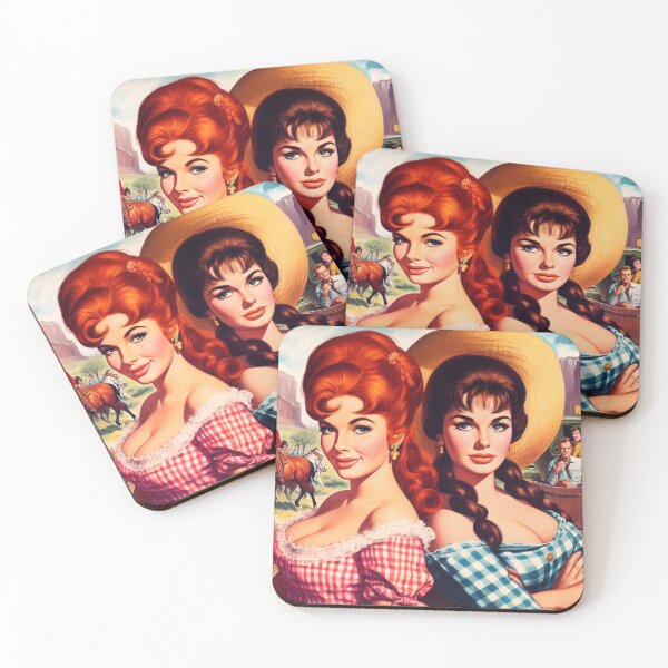 Item preview, Retro Cowgirls designed and sold by PulpVintage.