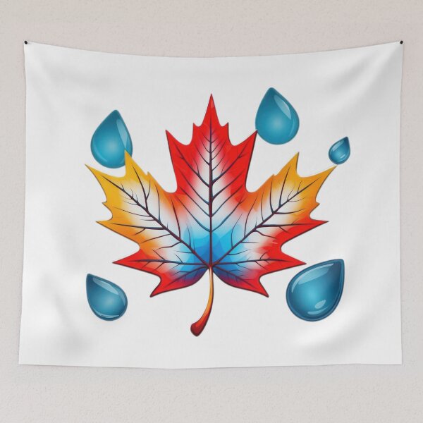 Item preview, Spring Leaf colored with raindrops,Bloom Boom,Spring,floral designed and sold by Expressions-Sel.