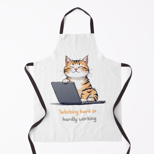 Item preview, Working Hard or Hardly Working Cat designed and sold by FiesterArt.
