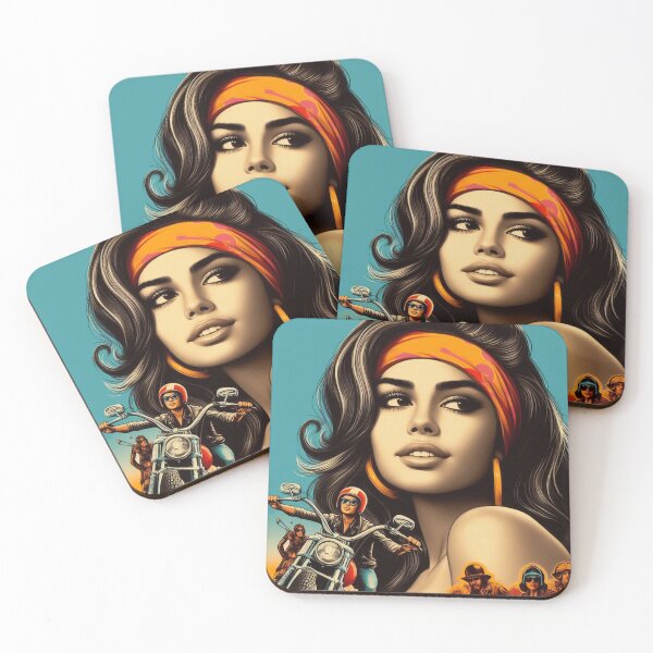 Item preview, Vintage Biker Woman designed and sold by PulpVintage.