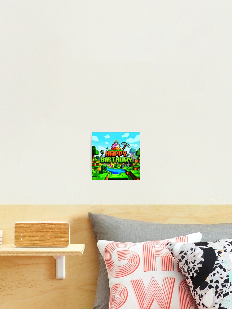 Happy Birthday Gamer Kids Photographic Print