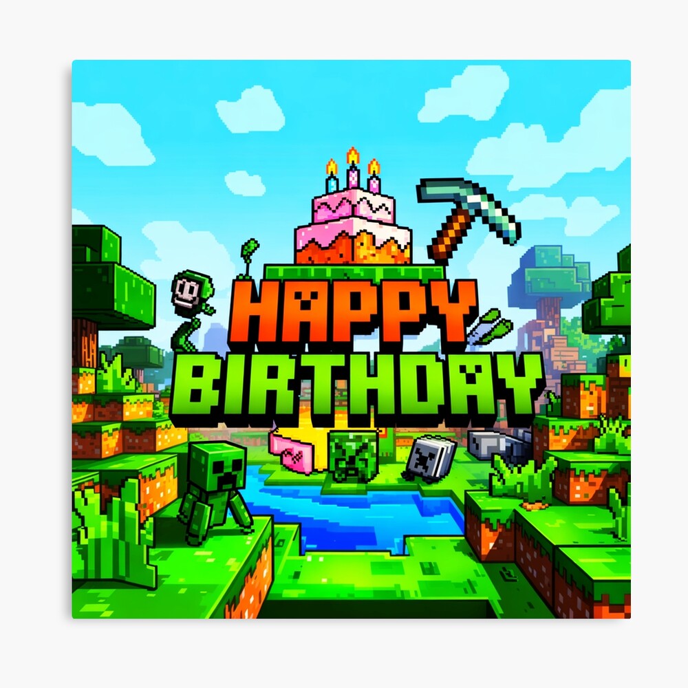 Happy Birthday Gamer Kids Photographic Print