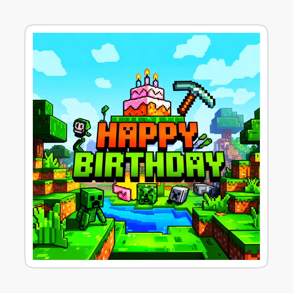 Happy Birthday Gamer Kids Photographic Print
