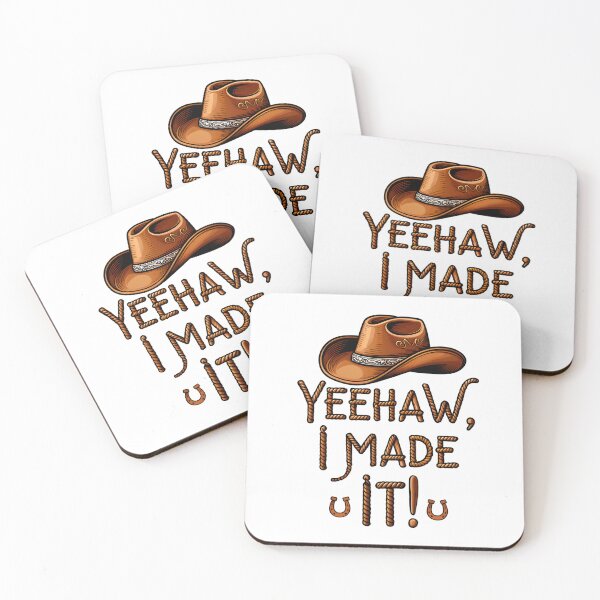 Item preview, Yeehaw, I Made It! - Cowboy Graduation Achievement Art designed and sold by AnnDesignStudio.