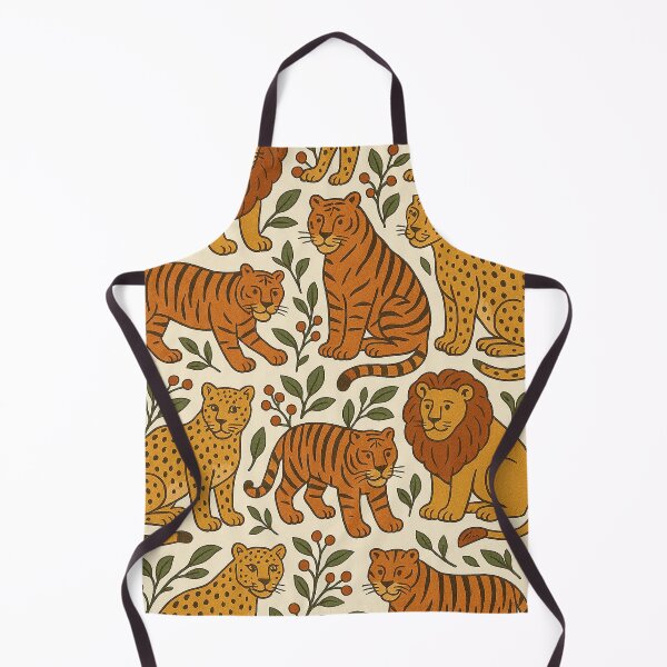 Item preview, Jungle Cats Pattern with Lions, Tigers, and Leopards designed and sold by weirdfishes123.