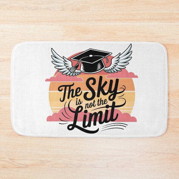 Item preview, The Sky is Not the Limit - Winged Graduation Cap Design designed and sold by AnnDesignStudio.