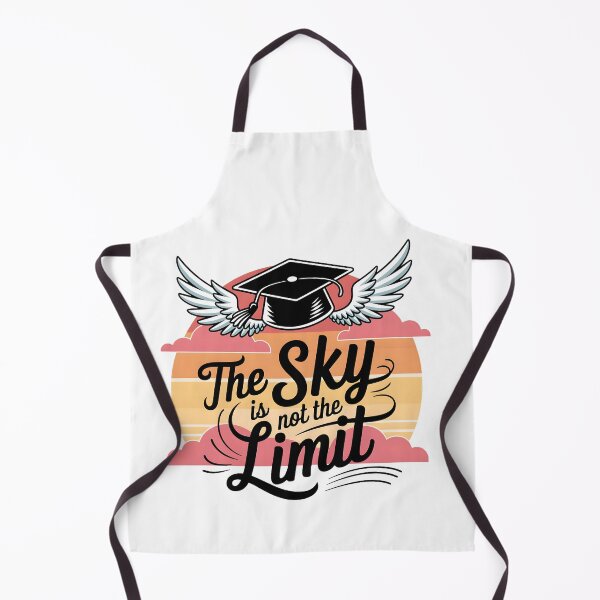 Item preview, The Sky is Not the Limit - Winged Graduation Cap Design designed and sold by AnnDesignStudio.